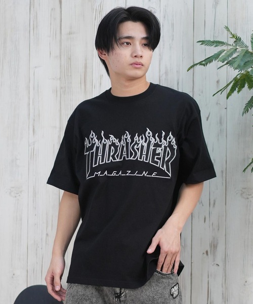 THRASHER(スラッシャー)の「【ムラサキスポーツ限定】THRASHER/スラッシャー 半袖Tシャツ/半袖Tee 刺繍 オーバーサイズ ユニセックス 252TH1ST035(Tシャツ/カットソー・メンズ・ホワイト/ブラック/ベージュ・XL/L/M)」の11枚目の写真