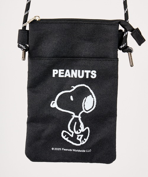 PEANUTS(ピーナッツ)の「【 PEANUTS / ピーナッツ 】 スヌーピー ファスナー仕様 ショルダー サコッシュ NJI(ショルダーバッグ・レディース・ホワイト/ブラック/グレー・FREE)」の7枚目の写真