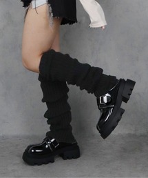 スティナ　レッグウォーマー　ブラック stina / tweed leg warmer / black