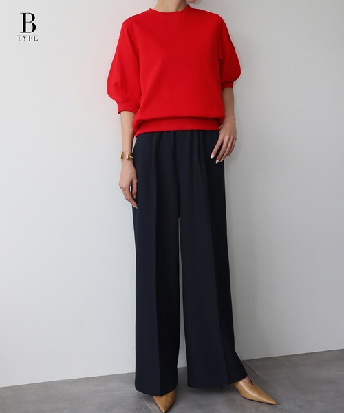 ELFRANK(エルフランク)の「ワンポイントハート刺繍 スウェット トレーナー プルオーバー【洗える】(スウェット・レディース・グレー/レッド/オフホワイト/グリーン/ホワイト系その他/レッド系その他/グリーン系その他/グレー系その他/ネイビー・FREE)」の9枚目の写真