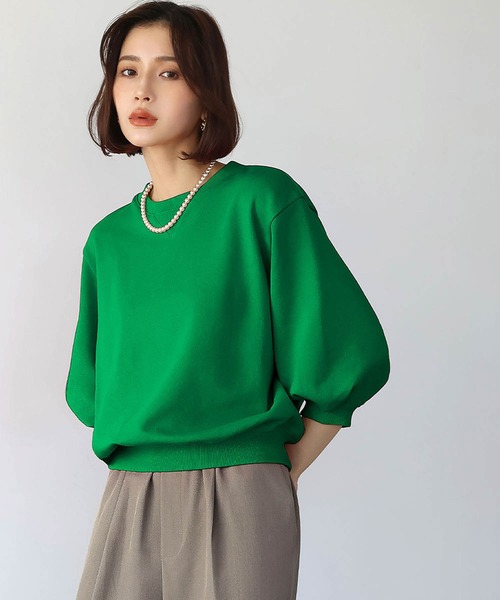 ELFRANK(エルフランク)の「ワンポイントハート刺繍 スウェット トレーナー プルオーバー【洗える】(スウェット・レディース・グレー/レッド/オフホワイト/グリーン/ホワイト系その他/レッド系その他/グリーン系その他/グレー系その他/ネイビー・FREE)」の13枚目の写真