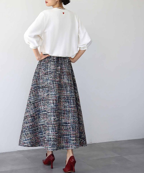 ELFRANK(エルフランク)の「ワンポイントハート刺繍 スウェット トレーナー プルオーバー【洗える】(スウェット・レディース・グレー/レッド/オフホワイト/グリーン/ホワイト系その他/レッド系その他/グリーン系その他/グレー系その他/ネイビー・FREE)」の14枚目の写真