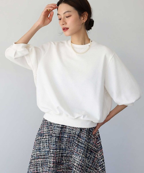 ELFRANK(エルフランク)の「ワンポイントハート刺繍 スウェット トレーナー プルオーバー【洗える】(スウェット・レディース・グレー/レッド/オフホワイト/グリーン/ホワイト系その他/レッド系その他/グリーン系その他/グレー系その他/ネイビー・FREE)」の15枚目の写真
