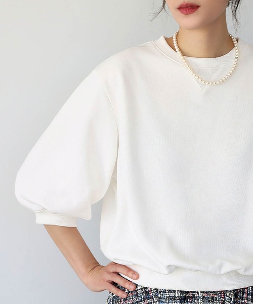ELFRANK(エルフランク)の「ワンポイントハート刺繍 スウェット トレーナー プルオーバー【洗える】(スウェット・レディース・グレー/レッド/オフホワイト/グリーン/ホワイト系その他/レッド系その他/グリーン系その他/グレー系その他/ネイビー・FREE)」の18枚目の写真