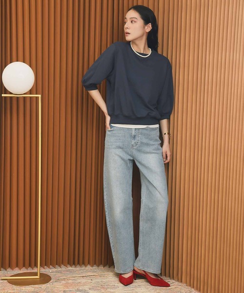ELFRANK(エルフランク)の「ワンポイントハート刺繍 スウェット トレーナー プルオーバー【洗える】(スウェット・レディース・グレー/レッド/オフホワイト/グリーン/ホワイト系その他/レッド系その他/グリーン系その他/グレー系その他/ネイビー・FREE)」の20枚目の写真