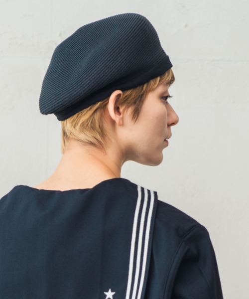 ORIENT(オリエント)の「杏(ハンチング/ベレー帽・レディース・ナチュラル/ブラック・FREE)」の7枚目の写真