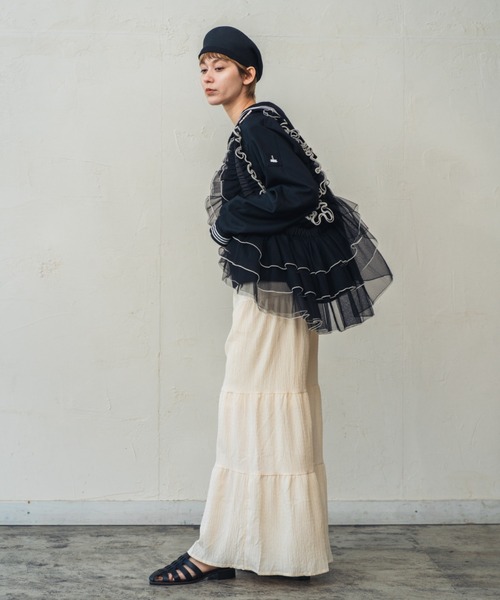 ORIENT(オリエント)の「杏(ハンチング/ベレー帽・レディース・ナチュラル/ブラック・FREE)」の16枚目の写真