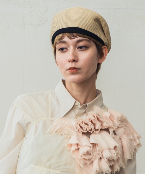 ORIENT(オリエント)の「杏(ハンチング/ベレー帽・レディース・ナチュラル/ブラック・FREE)」の17枚目の写真