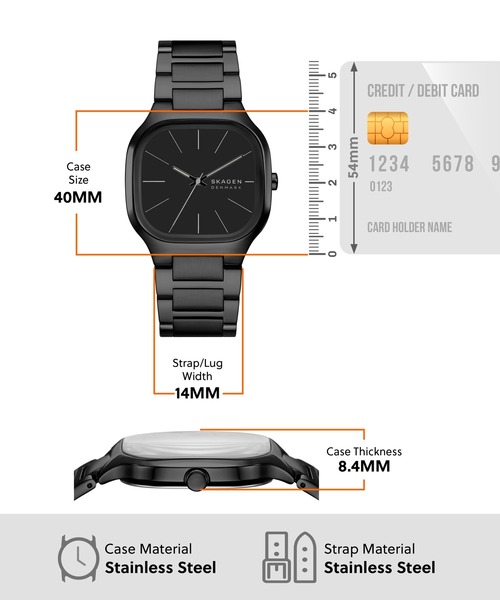 SKAGEN(スカーゲン)の「スカーゲン 腕時計 メンズ アナログ ステンレス SKW6935(アナログ腕時計・メンズ・ブラック・FREE)」の5枚目の写真