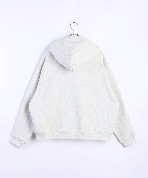 GRAF&WU（グラフアンドユー）の「GRAF&WU ベリベリ内臓フェイク ゴースト 裏起毛ベロジップパーカー（パーカー・メンズ・ホワイト/ブラック・M/L/XL）」の4枚目の写真