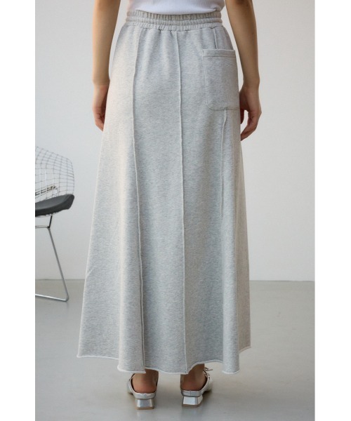 AZUL by moussy（アズールバイマウジー）の「ビンテージライク裏毛フレアスカート　春服　秋服　夏服　スウェットスカート　ロングスカート（スカート・レディース・杢グレー/ブラック・FREE）」の19枚目の写真