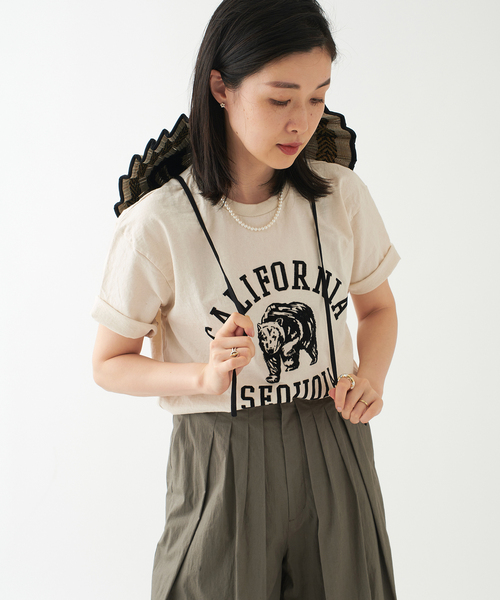 MIXTA（ミクスタ）の「《別注》【MIXTA/ミクスタ】CALIFORNIA SEQUOIA S/S T-SH：Tシャツ（Tシャツ/カットソー・レディース・アイボリー・MEDIUM）」の8枚目の写真