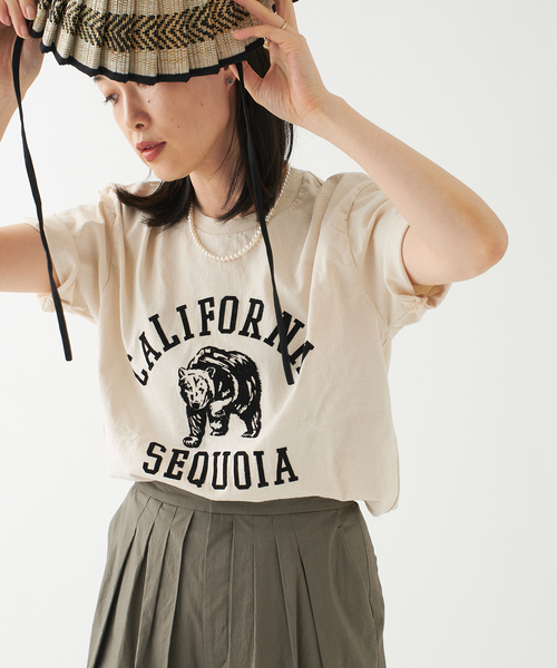 MIXTA（ミクスタ）の「《別注》【MIXTA/ミクスタ】CALIFORNIA SEQUOIA S/S T-SH：Tシャツ（Tシャツ/カットソー・レディース・アイボリー・MEDIUM）」の9枚目の写真
