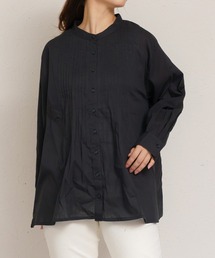 【2色展開】フロントタックブラウス