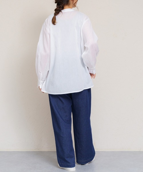 attiree(アティレー)の「【2色展開】フロントタックブラウス(シャツ/ブラウス・レディース・ホワイト/ブラック・FREE)」の9枚目の写真