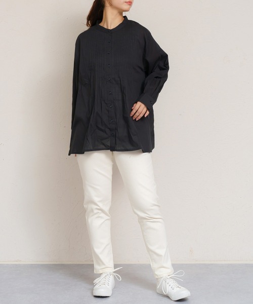 attiree(アティレー)の「【2色展開】フロントタックブラウス(シャツ/ブラウス・レディース・ホワイト/ブラック・FREE)」の13枚目の写真