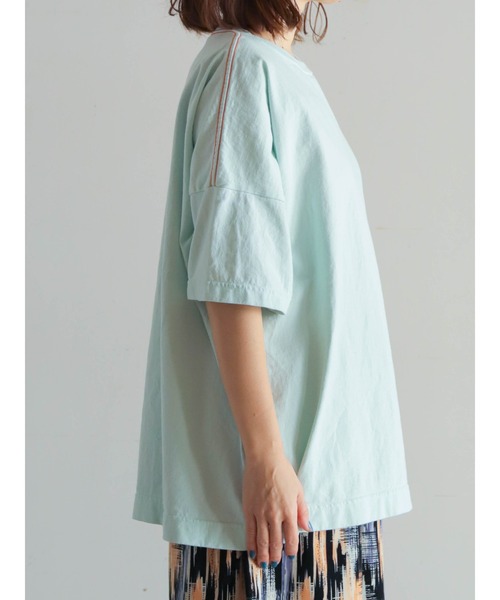 FIL DE FER（フィルデフェール）の「USA COTTON ルーズTEE（Tシャツ/カットソー・レディース・レッド/グリーン/ブラウン・FREE）」の11枚目の写真