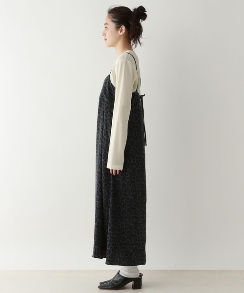 RAGEBLUE(レイジブルー)の「バックリボン/レオパードキャミワンピース(ワンピース・レディース・グレー系/ブラウン系・FREE)」の13枚目の写真