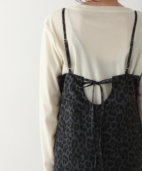 RAGEBLUE(レイジブルー)の「バックリボン/レオパードキャミワンピース(ワンピース・レディース・グレー系/ブラウン系・FREE)」の17枚目の写真