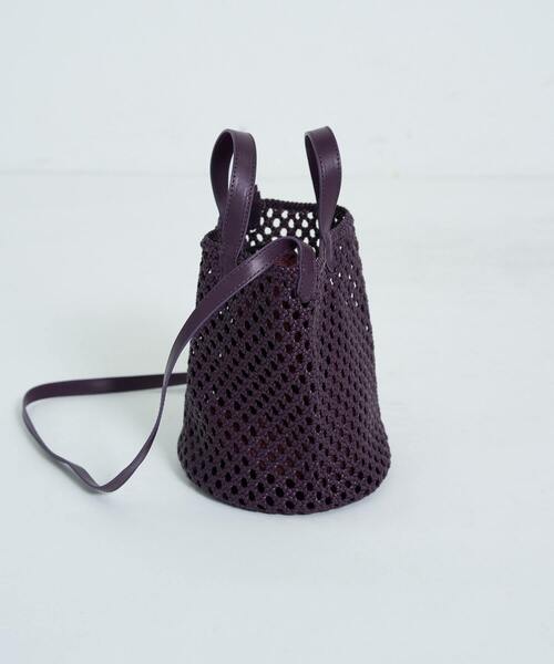 ADIEU TRISTESSE(アデュートリステス)の「メッシュショルダーバッグ(ショルダーバッグ・レディース・パープル/ブラック・FREE)」の4枚目の写真