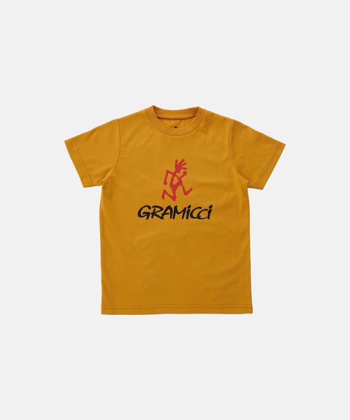 Gramicci（グラミチ）の「KIDS GRAMICCI LOGO TEE｜キッズグラミチロゴTシャツ（Tシャツ/カットソー・キッズ・ブラック/マスタード/ホワイト・130/120/110/100）」の3枚目の写真