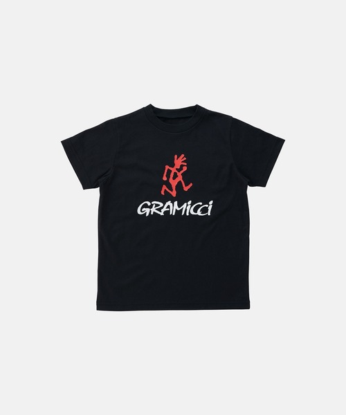 Gramicci（グラミチ）の「KIDS GRAMICCI LOGO TEE｜キッズグラミチロゴTシャツ（Tシャツ/カットソー・キッズ・ブラック/マスタード/ホワイト・130/120/110/100）」の2枚目の写真