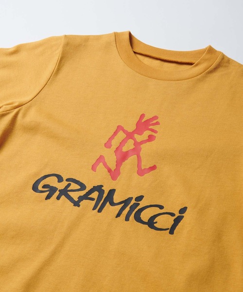 Gramicci（グラミチ）の「KIDS GRAMICCI LOGO TEE｜キッズグラミチロゴTシャツ（Tシャツ/カットソー・キッズ・ブラック/マスタード/ホワイト・130/120/110/100）」の5枚目の写真