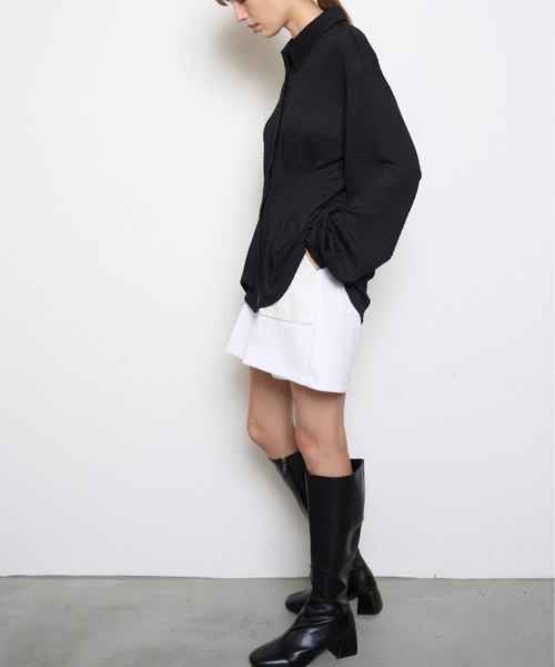 Muel Chic(ミュエルシック)の「Lizy lace short pants リジーレースショートパンツ(その他パンツ・レディース・ホワイト/ブラック/グレー系・FREE)」の7枚目の写真