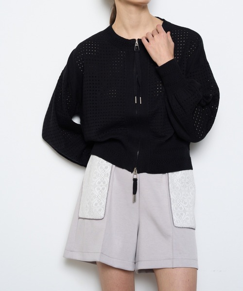 Muel Chic(ミュエルシック)の「Lizy lace short pants リジーレースショートパンツ(その他パンツ・レディース・ホワイト/ブラック/グレー系・FREE)」の20枚目の写真