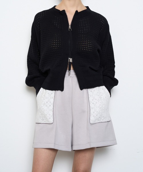 Muel Chic(ミュエルシック)の「Lizy lace short pants リジーレースショートパンツ(その他パンツ・レディース・ホワイト/ブラック/グレー系・FREE)」の14枚目の写真