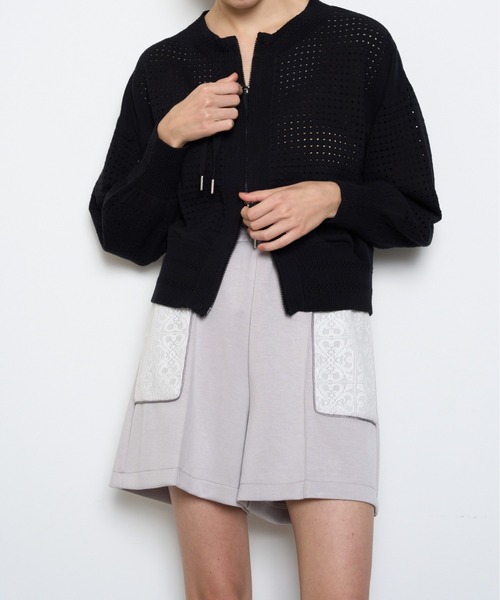 Muel Chic(ミュエルシック)の「Lizy lace short pants リジーレースショートパンツ(その他パンツ・レディース・ホワイト/ブラック/グレー系・FREE)」の13枚目の写真
