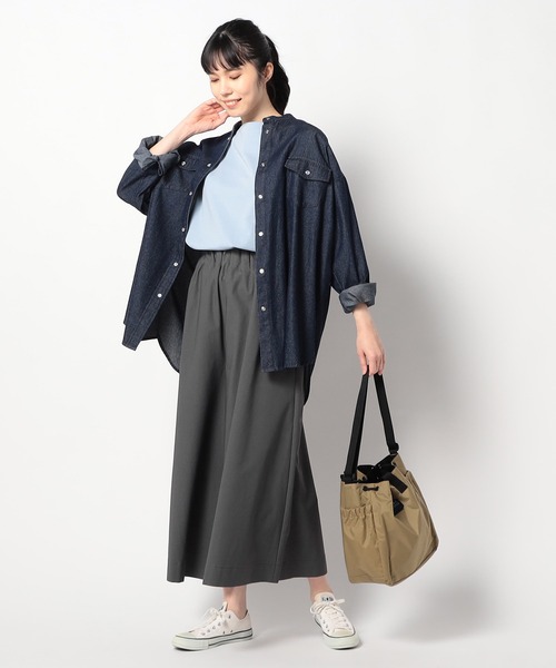 Grand PARK(グランドパーク)の「新色 スーパーストレッチワイドパンツ(その他パンツ・レディース・チャコールグレー/アイボリー/パープル・FREE)」の18枚目の写真