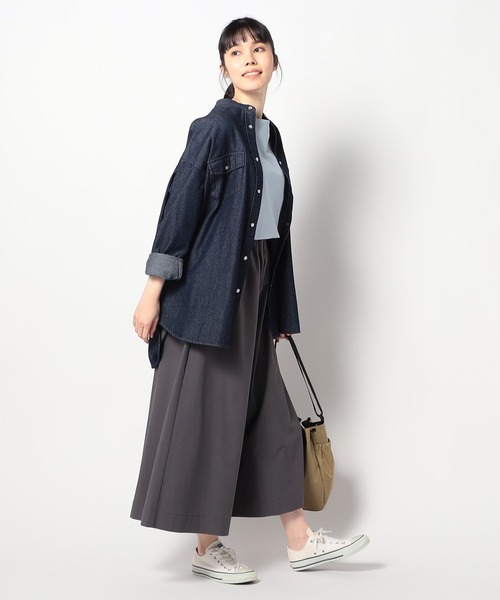 Grand PARK(グランドパーク)の「新色 スーパーストレッチワイドパンツ(その他パンツ・レディース・チャコールグレー/アイボリー/パープル・FREE)」の17枚目の写真