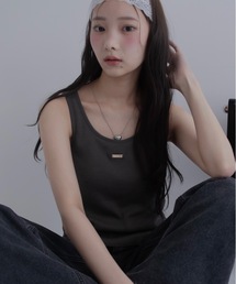 JUMELLE | emblem rib tank(タンクトップ)