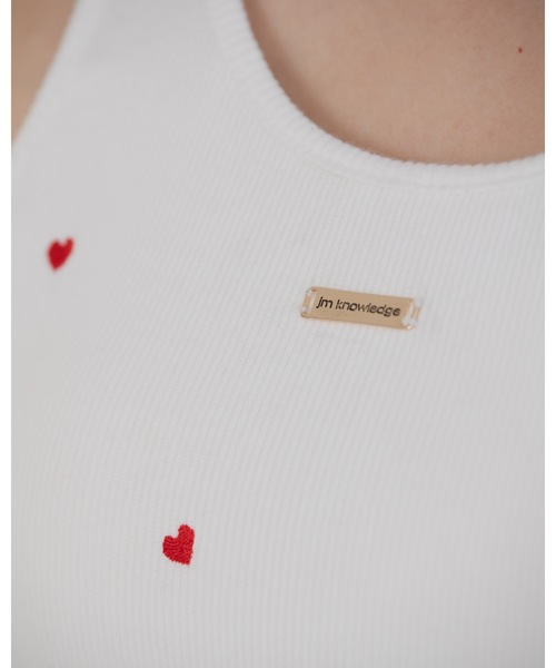 jumelle（ジュメロ）の「emblem rib tank（タンクトップ・レディース・ベージュ/ホワイト/チャコール・FREE）」の10枚目の写真