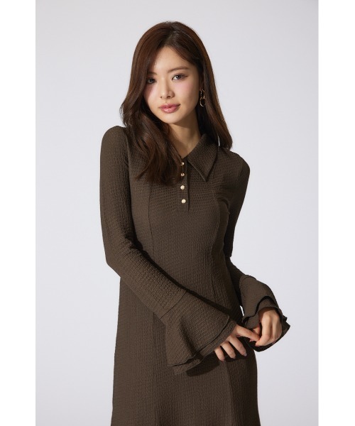 rienda(リエンダ)の「【岡崎紗絵さん着用アイテム】カットマーメイドワンピース 春服(ワンピース・レディース・ブラウン/ホワイト/ミント・FREE)」の19枚目の写真