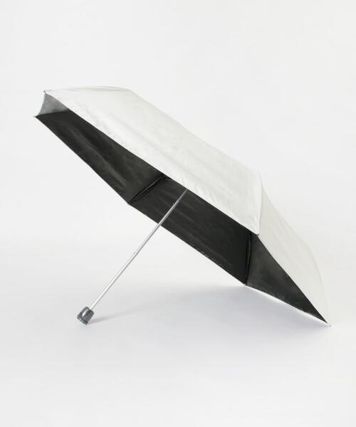 URBAN RESEARCH(アーバンリサーチ)の「晴雨兼用コンパクトアンブレラ(長傘・レディース・チェック/アイボリー/シルバー・-)」の2枚目の写真