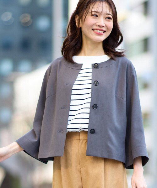 Reflect(リフレクト)の「【洗える】パネルボーダープルオーバー(Tシャツ/カットソー・レディース・イエロー系その他4/ブラック系2/グリーン系3・09/11)」の11枚目の写真