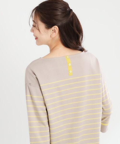 Reflect(リフレクト)の「【洗える】パネルボーダープルオーバー(Tシャツ/カットソー・レディース・イエロー系その他4/ブラック系2/グリーン系3・09/11)」の14枚目の写真