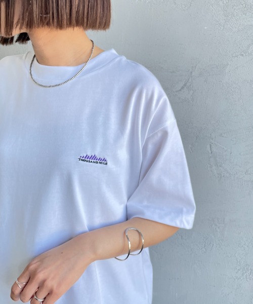 THOUSAND MILE（サウザンドマイル）の「[THOUSAND MILE/サウザンドマイル] ブランドロゴ バックプリント ショートスリーブTシャツ（Tシャツ/カットソー・レディース・ブラック/ホワイト・M/L）」の14枚目の写真