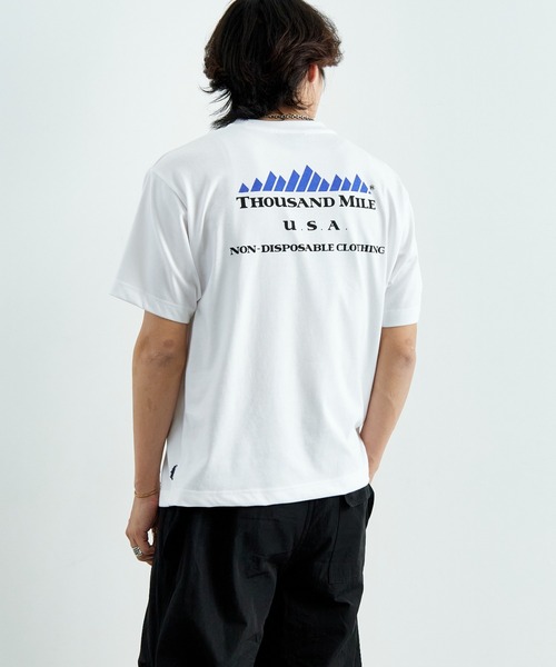 THOUSAND MILE（サウザンドマイル）の「[THOUSAND MILE/サウザンドマイル] ブランドロゴ バックプリント ショートスリーブTシャツ（Tシャツ/カットソー・レディース・ブラック/ホワイト・M/L）」の19枚目の写真