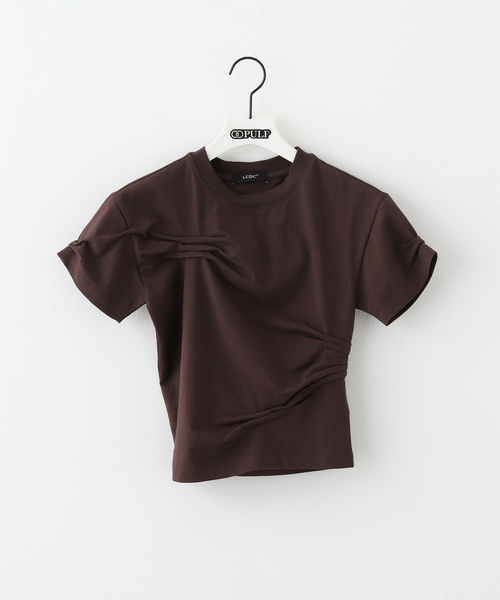tシャツ 「Geek Office / ギークオフィス」LCDC DART-DETAIL SLIM T-SHIRT レディース セール】【Geek Office / ギークオフィス】LCDC DART-DETAIL
