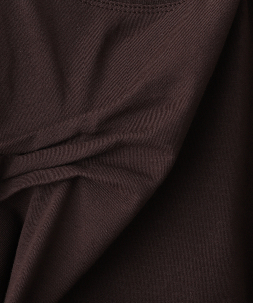 PULP/417EDIFICE(パルプフォーワンセブンエディフィス)の「【Geek Office / ギークオフィス】LCDC DART-DETAIL SLIM T-SHIRT(Tシャツ/カットソー・レディース・ホワイト/ブラウン/ブラック・SMALL/MEDIUM)」の8枚目の写真