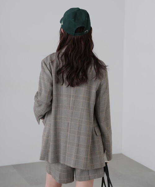 FREE'S MART(フリーズマート)の「◆麻調合繊ダブルブレストジャケット(テーラードジャケット・レディース・ブラウン/ホワイト/ネイビー/グレー系その他・MEDIUM/SMALL)」の13枚目の写真