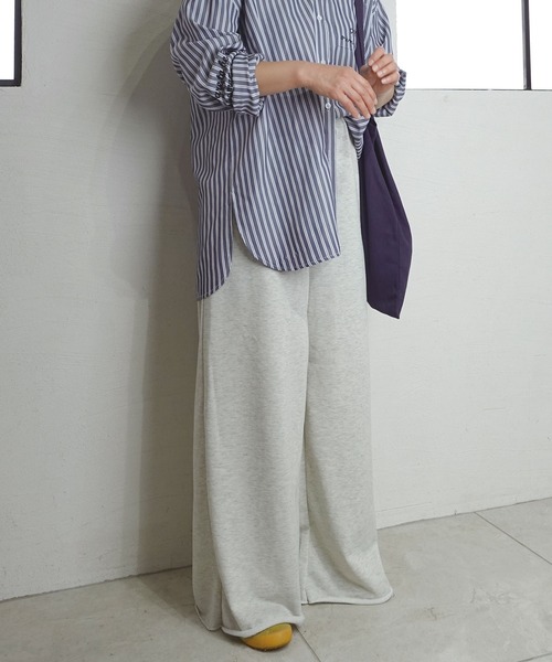 CORNERS by KR（コーナーズバイケーアール）の「【CORNERS by KR】裏毛ワイドスウェットパンツ（スウェットパンツ・レディース・レッド/杢グレー/オートミール・FREE）」の16枚目の写真