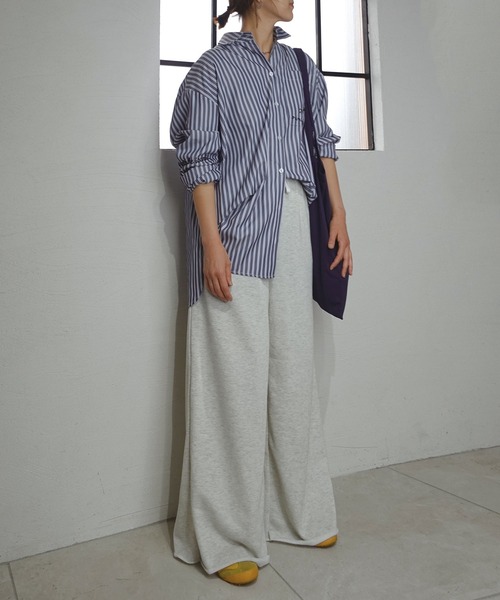 CORNERS by KR（コーナーズバイケーアール）の「【CORNERS by KR】裏毛ワイドスウェットパンツ（スウェットパンツ・レディース・レッド/杢グレー/オートミール・FREE）」の17枚目の写真