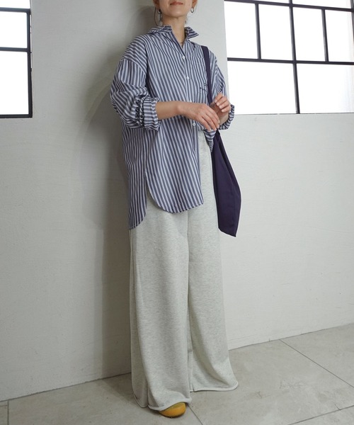 CORNERS by KR（コーナーズバイケーアール）の「【CORNERS by KR】裏毛ワイドスウェットパンツ（スウェットパンツ・レディース・レッド/杢グレー/オートミール・FREE）」の20枚目の写真