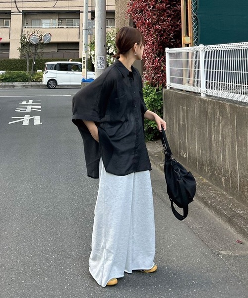 CORNERS by KR（コーナーズバイケーアール）の「【CORNERS by KR】裏毛ワイドスウェットパンツ（スウェットパンツ・レディース・レッド/杢グレー/オートミール・FREE）」の21枚目の写真