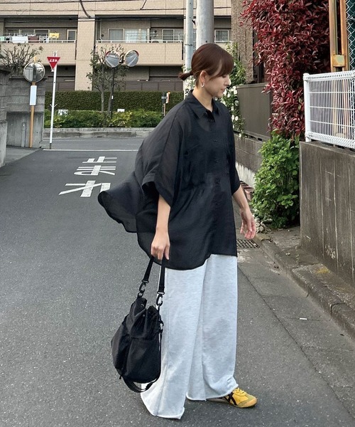 CORNERS by KR（コーナーズバイケーアール）の「【CORNERS by KR】裏毛ワイドスウェットパンツ（スウェットパンツ・レディース・レッド/杢グレー/オートミール・FREE）」の22枚目の写真