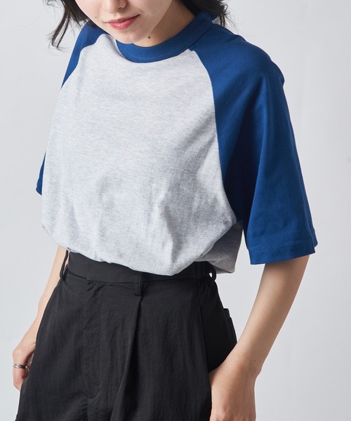 United Athle(ユナイテッドアスレ)の「【United Athle】5.6オンス ラグランTシャツ ビッグシルエット 半袖 5041(Tシャツ/カットソー・レディース・ライトグレー系3/ライトグレー系1/ホワイト×ブラック/アイボリー系2/ホワイト×パープル/アイボリー系1/ライトグレー系2・S)」の20枚目の写真